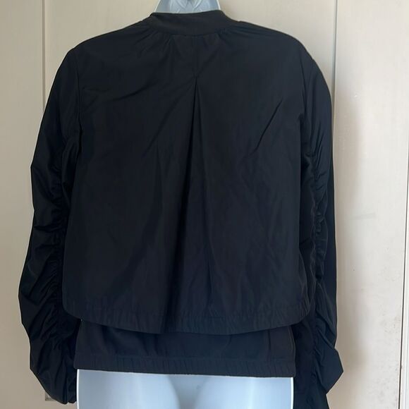 Athleta Women's Black Bomber Jacket sz XXS - Picture 8 of 10